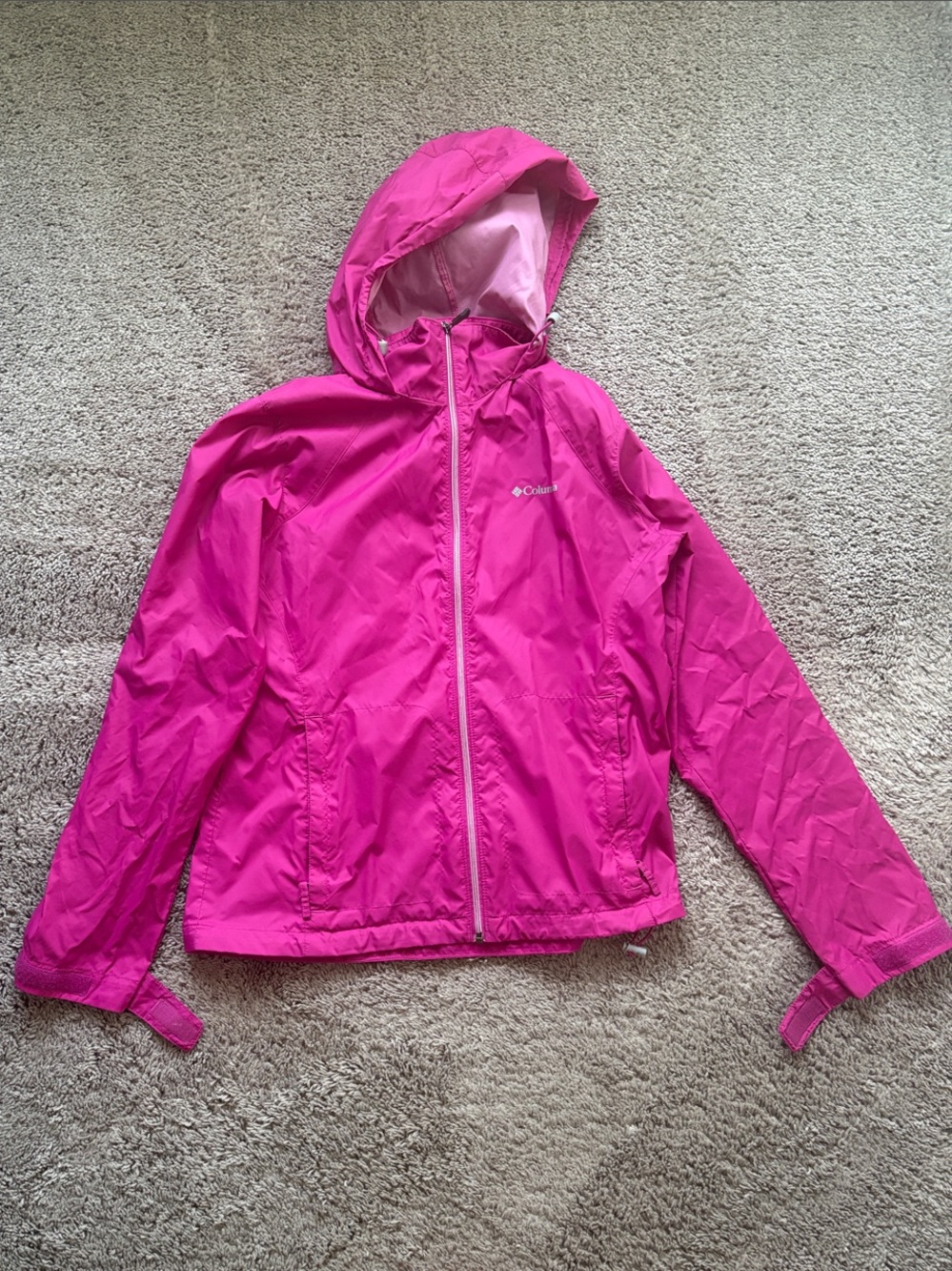 Columbia women’s pink rain coat- Large